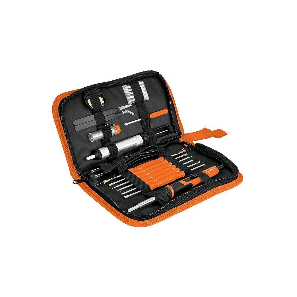 KIT SOLDADURA ELECTRONICA CON CAUTIN DE 25 W TEMP REGURABLE TRUPER