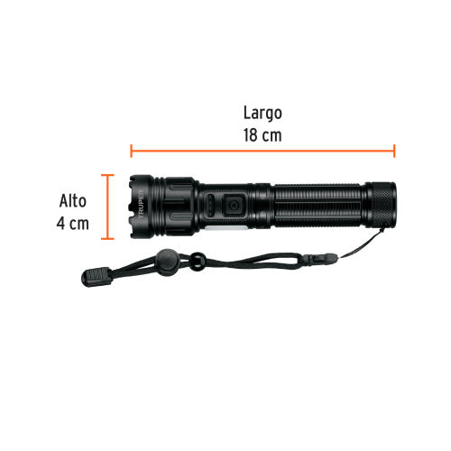 LINTERNA LED RECARGABLE C/LUZ DE EMERGENCIA TRUPER