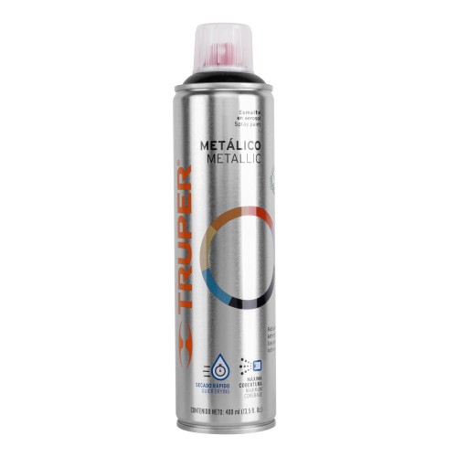 PINTURA EN AEROSOL NEGRO METALICO BOTE ESBELTO 400ML  TRUPER