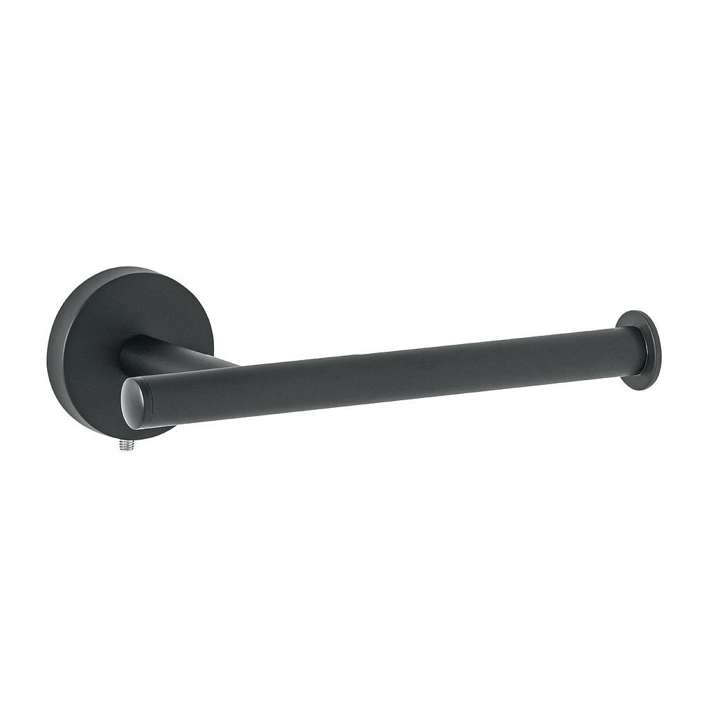 PORTAROLLO METALICO  ACABADO NEGRO FOSET TUBIG