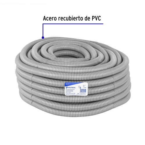 ROLLO DE 50 M DE TUBO FLEXIBLE LIQUID TIGHT DE 1, VOLTECK