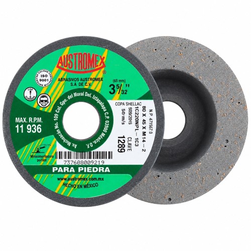 COPA SHELLAC PARA PULIDO GRANO 220 AUSTROMEX