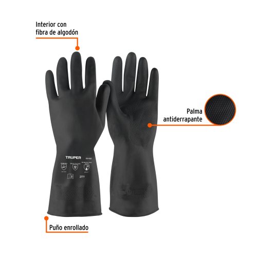GUANTE DE LATEX USO INDUSTRIAL MEDIANO TRUPER