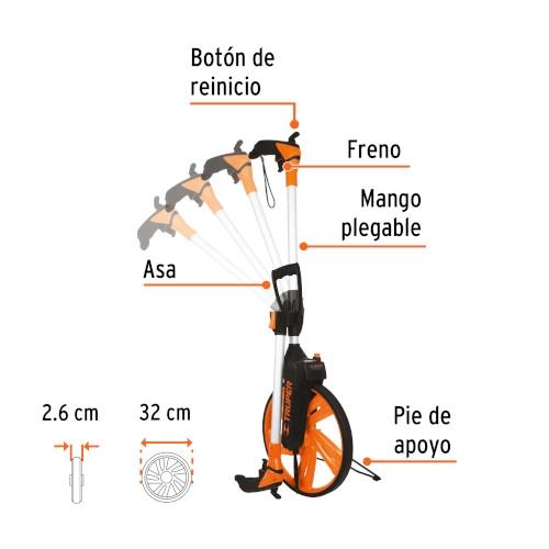 ODOMETRO C/FRENO RUEDA DE 12 TRUPER