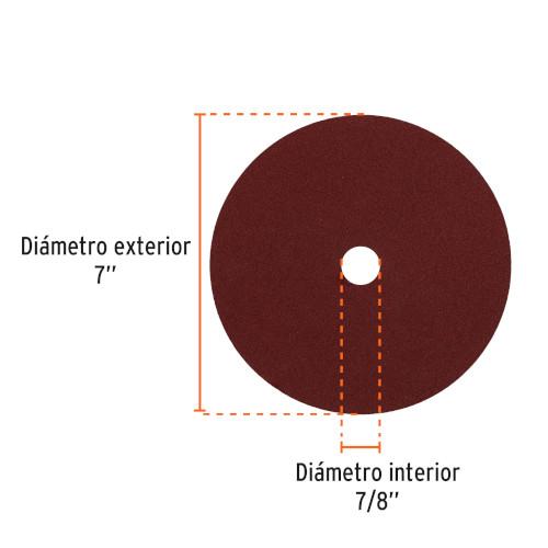 DISCO DE LIJA 7 GRANO 120 TRUPER
