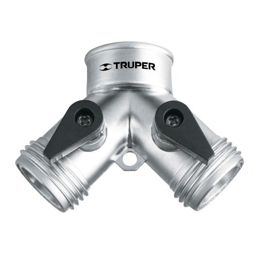 ADAPTADOR Y PARA 2 MANGUERAS TRUPER