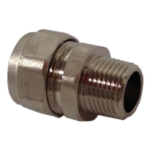 ADAPTADOR REDUCIDO PARA TUBO PE-AL-PE DE 1/2 TUERCA COMPRESION X 3/8 ROSCA MACHO COFLEX