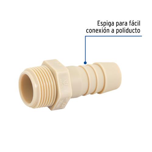 ADAPTADOR MACHO 3/4 INSERCION POLIPROPILENO
