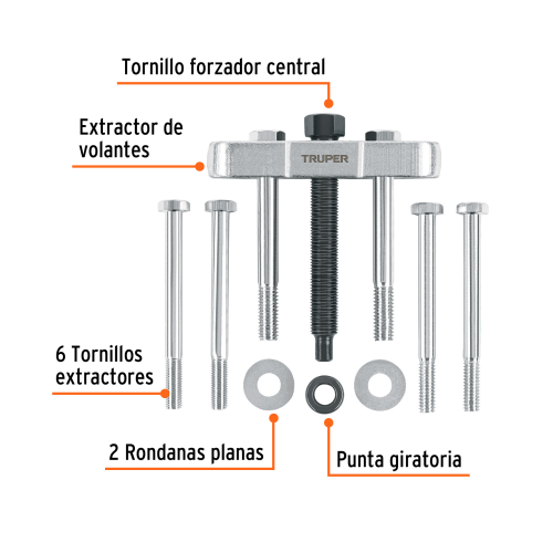 EXTRACTOR DE VOLANTES 10 PIEZAS TRUPER