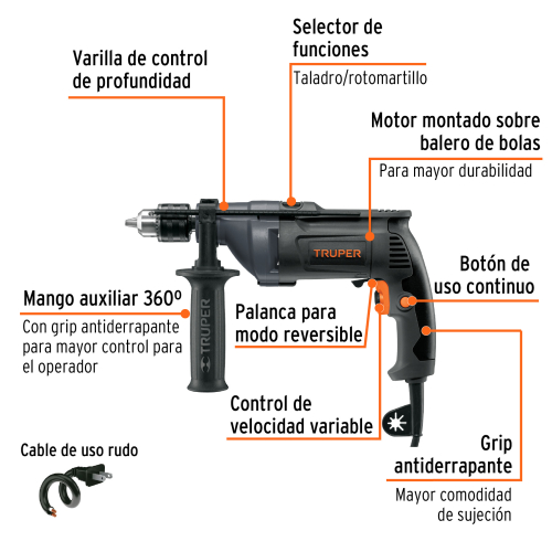 ROTOMARTILLO 1/2 INDUSTRIAL 650W ultimo