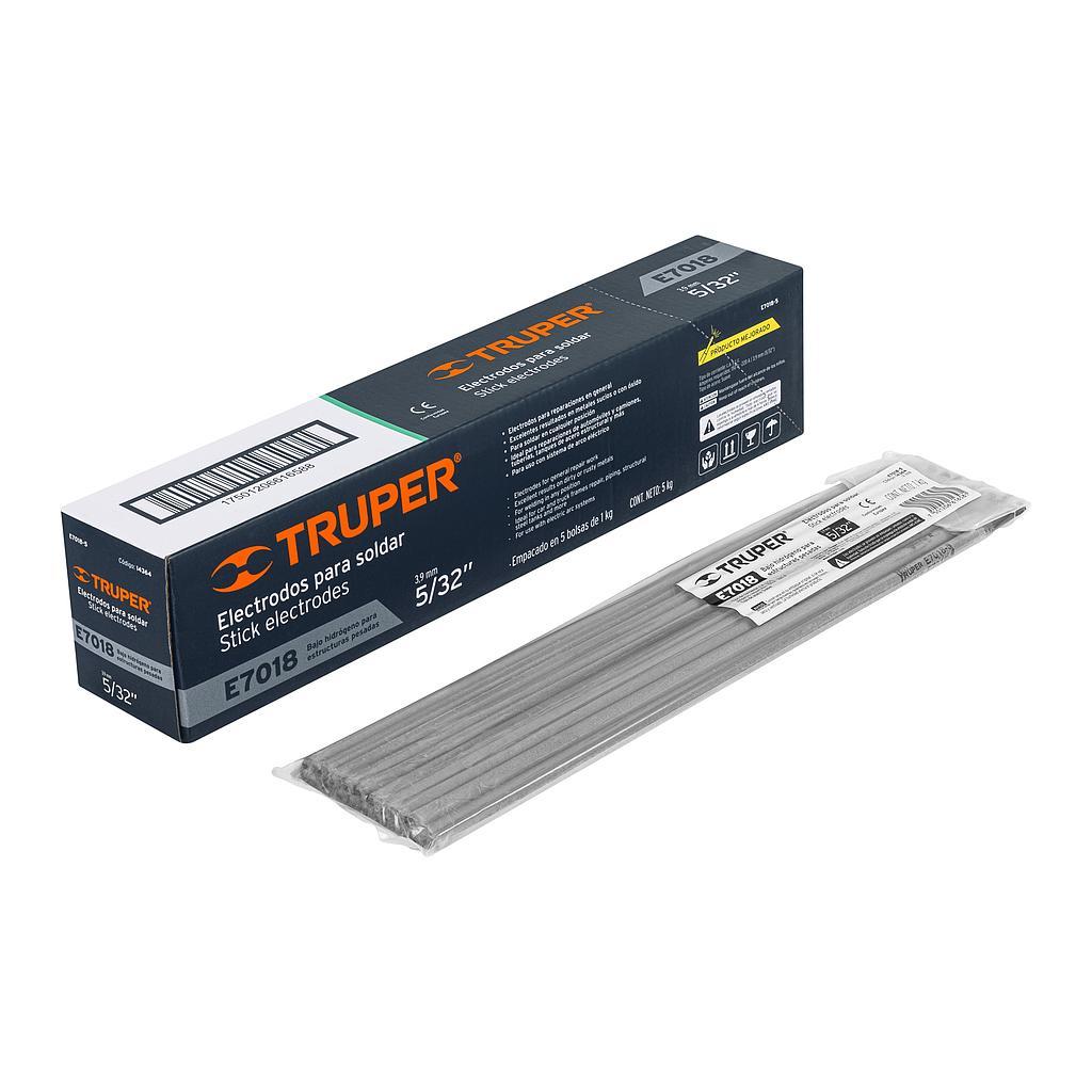 BOLSA CON 1 KILO DE ELECTRODOS 7018 DE 5/32 TRUPER