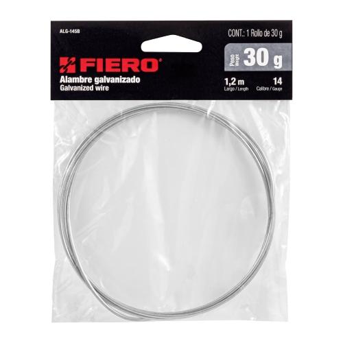 ROLLO DE 30 G DE ALAMBRE GALVANIZADO CALIBRE 14.5 EN BOLSA