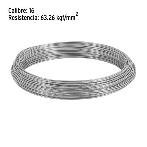ALAMBRE GALVANIZADO CALIBRE 16 ROLLO 1 KG FIERO