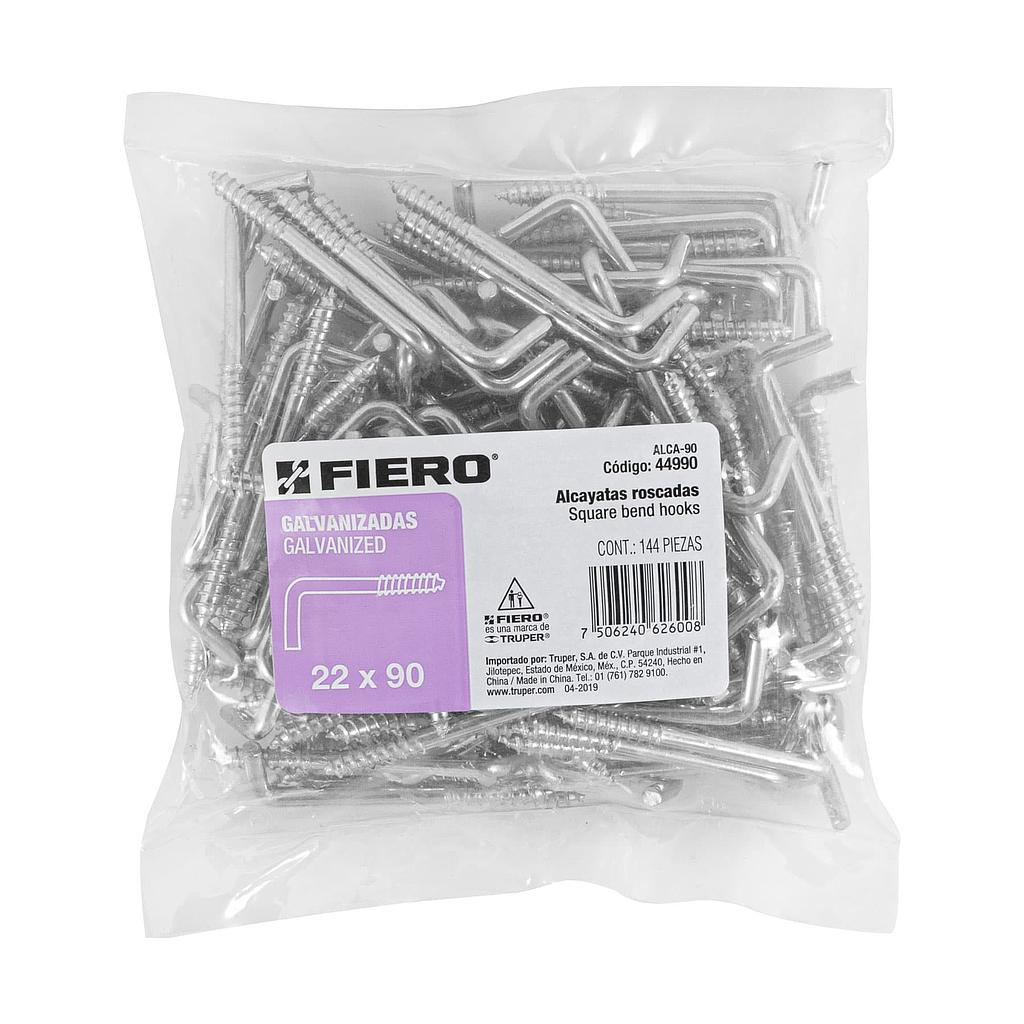 BOLSA CON 144 ALCAYATAS ROSCADAS DE 22 X 90 FIERO