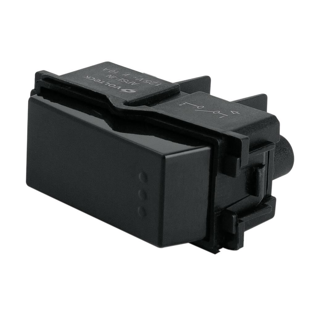 APAGADOR SENCILLO NEGRO ITALIANA VOLTECK