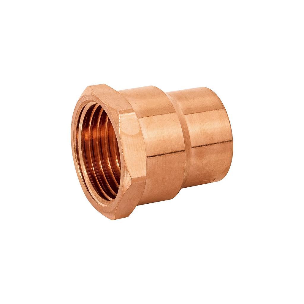 CONECTOR DE COBRE ROSCA INTERIOR 1/2 FOSET