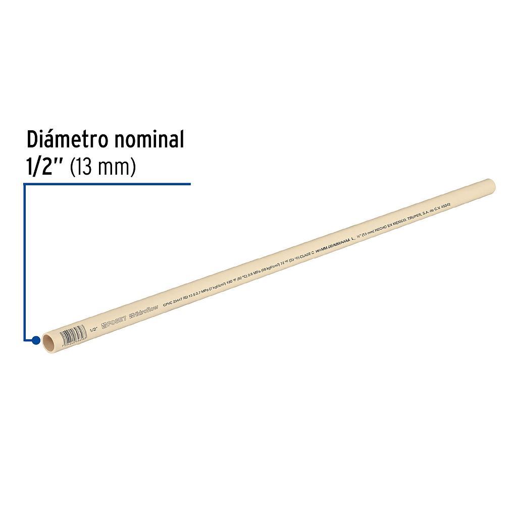 TUBO DE 3/4 CPVC HIDRAULICO RD 13.5, 3M FOSET