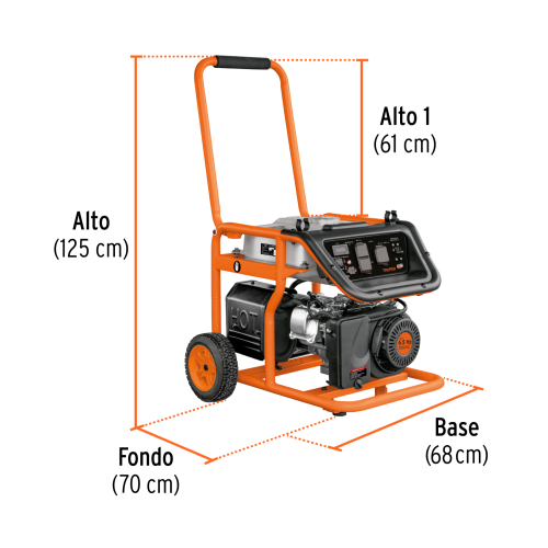 GENERADOR PORTÁTIL 5.5 KW MOTOR A GASOLINA, TRUPER