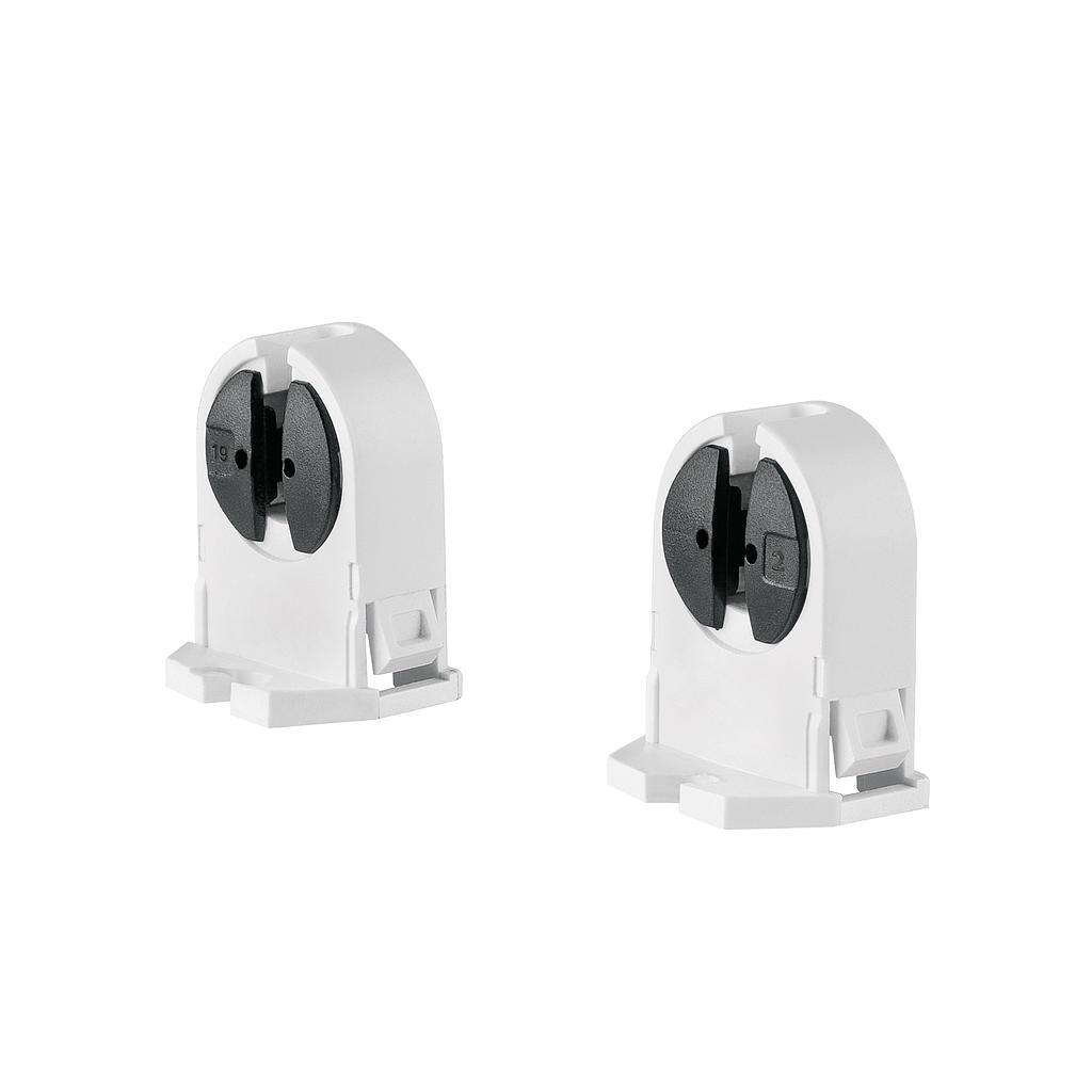 BOLSA 2 PZ PORTALAMPARAS P/TUBO LED Y FLOURESCENTE BASE G5 VOLTECK