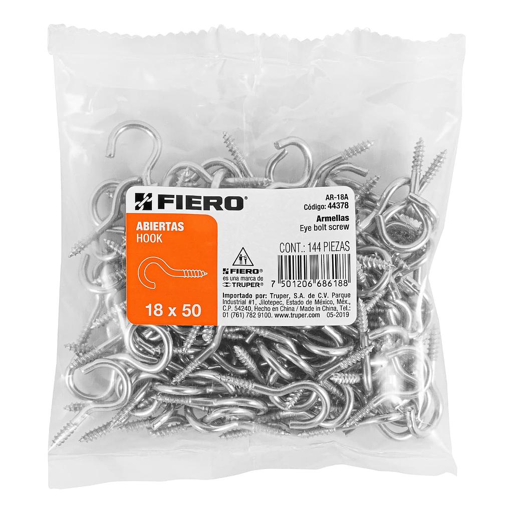 BOLSA CON 144 ARMELLAS ABIERTAS DE 18 X 50 FIERO