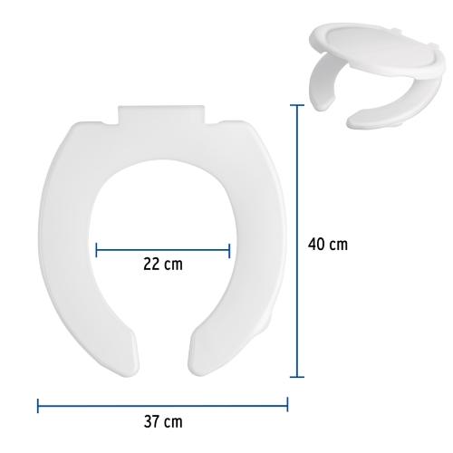 ASIENTO ECONOMICO BLANCO CON TAPA FOSET