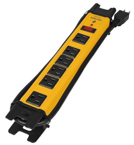 MULTICONTACTO 14 AWG INDUSTRIAL SUPRESOR DE PICOS 6 ENTRADAS VOLTECK