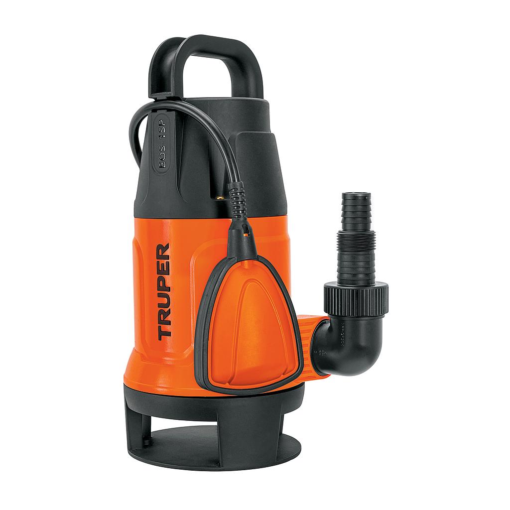 BOMBA SUMERGIBLE PLASTICA 1/2 HP PARA AGUA SUCIA TRUPER