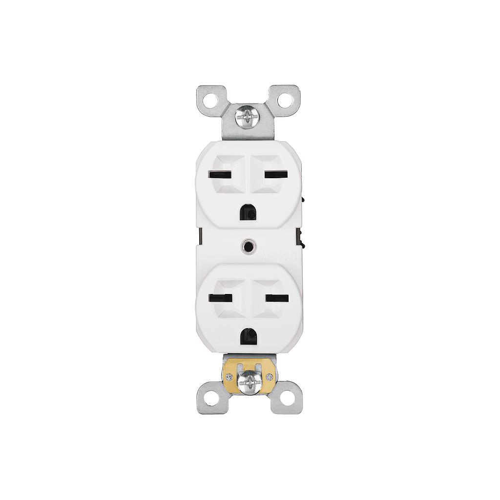 CONTACTO DUPLEX  CARA DE CHINO  STANDAR  BLANCO VOLTECK