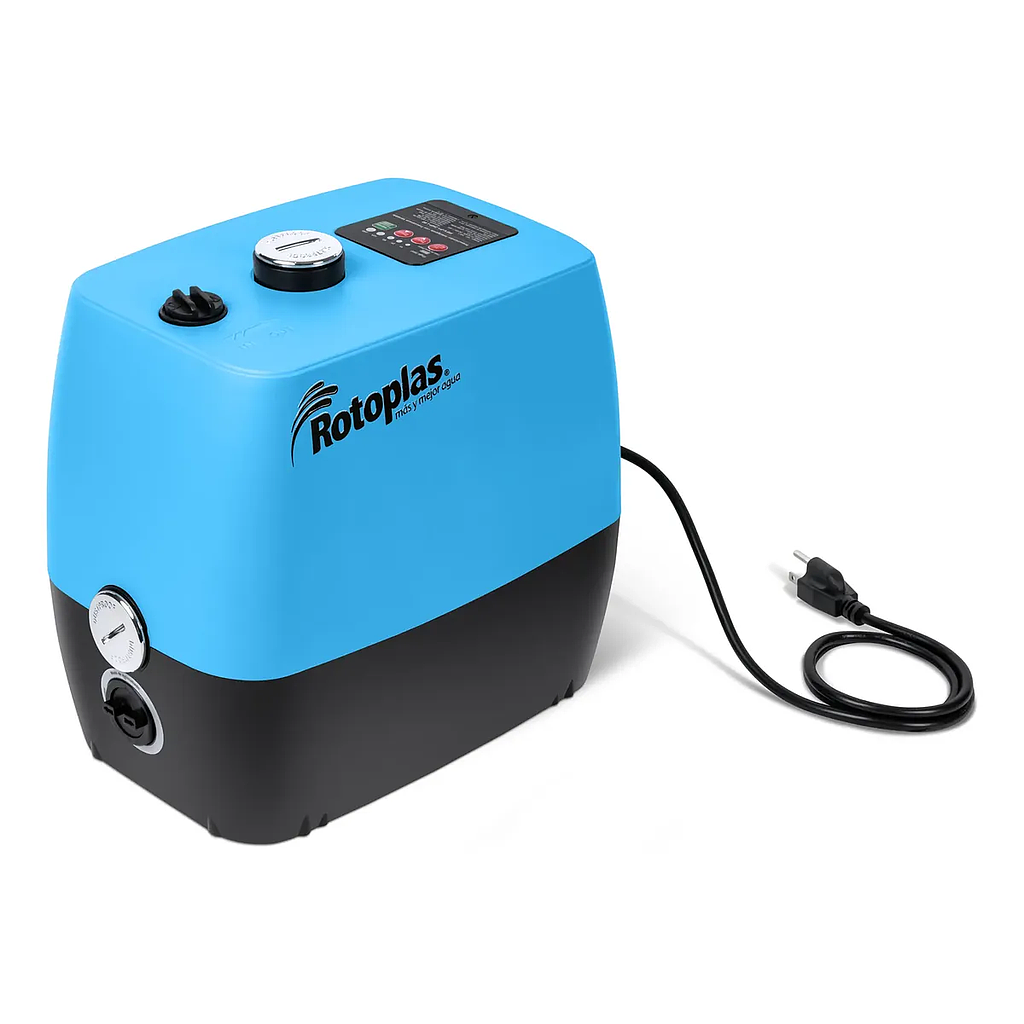 PRESURIZADOR INTELIGENTE 1/4HP (105w)Modelo PIFV-P1/4HP-L37   ROTOPLAS HASTA 2 SERVICIOS