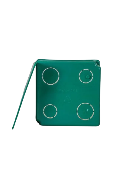 CAJA REGISTRO ELECTRICO VERDE C/TAPA 5"X5" (1") FLEXA MAX