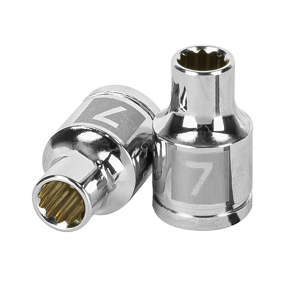 DADO CORTO 7MM 12 PUNTAS CUADRO 3/8 TRUPER