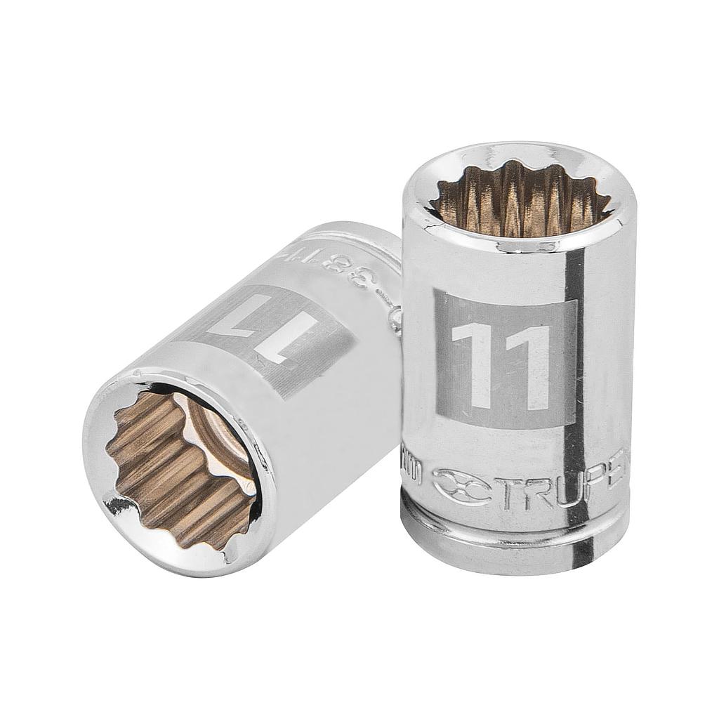 DADO CORTO 11MM 12 PUNTAS CUADRO 3/8 TRUPER