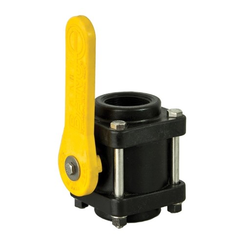 VALVULA BOLA DE POLIPROPILENO CON PERNOS  APERTURA ESTANDAR 1-1/2"  ROTOPLAS