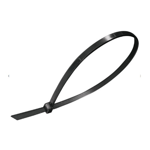 CINCHO DE PLASTICO DE 200 mm X 3.6 mm NEGRO 50 PZA AKSI