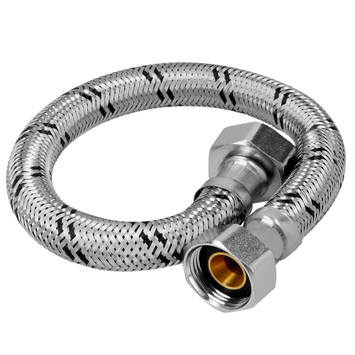MANGUERA PARA BOILER ACERO INOX. 3/4 Plg. H X 3/4 Plg. H 80 CM