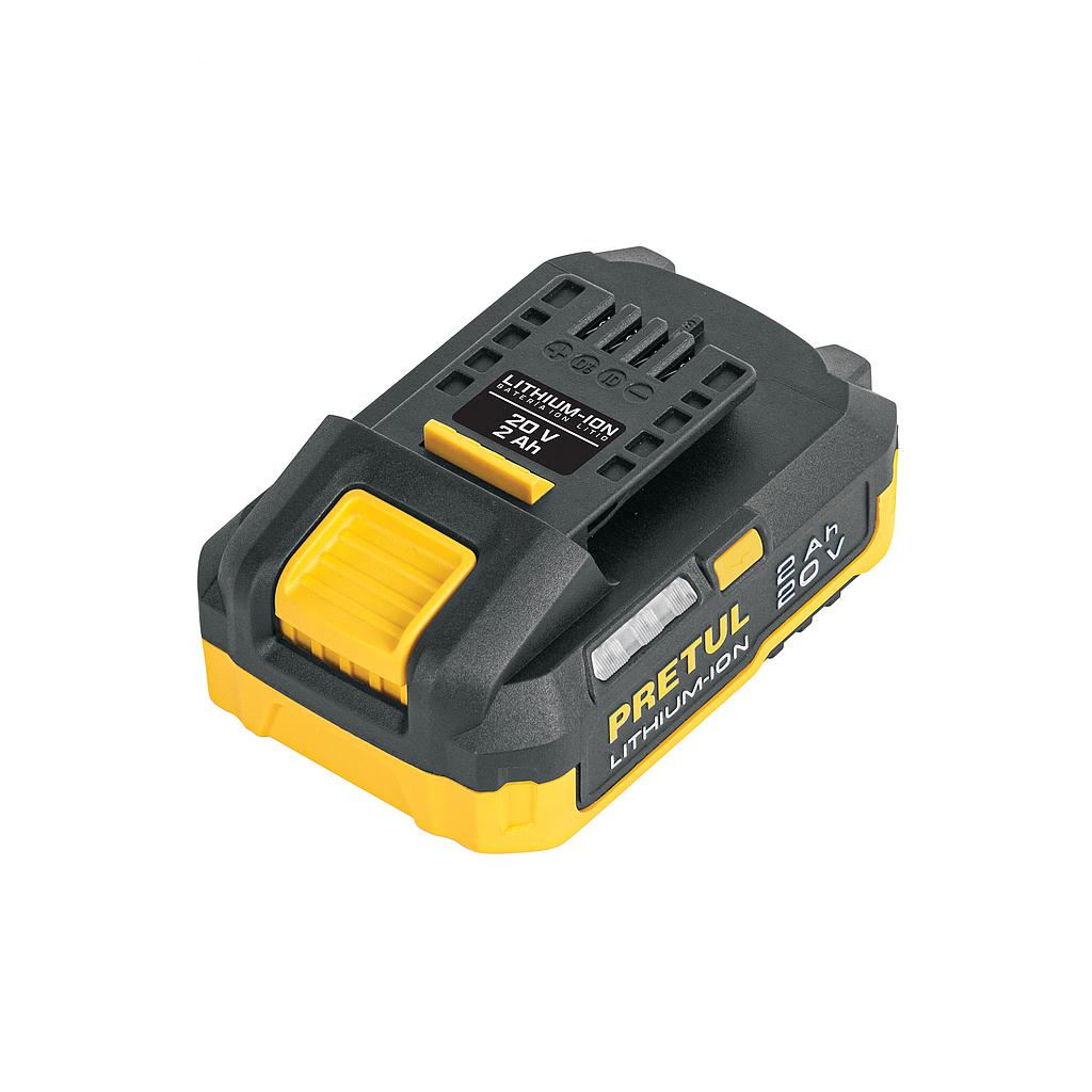 BATERÍA ION LITIO  20 V  2 Ah  PRETUL