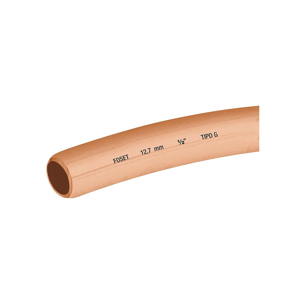 TUBO FLEXIBLE DE COBRE 3/8 Plg. ROLLO DE 15M 2.6KG FOSET