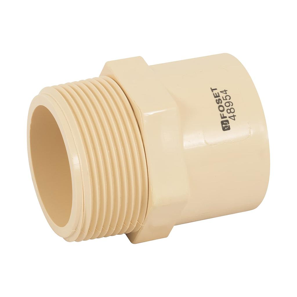 CONECTOR MACHO CPVC DE 1-1/2" FOSET