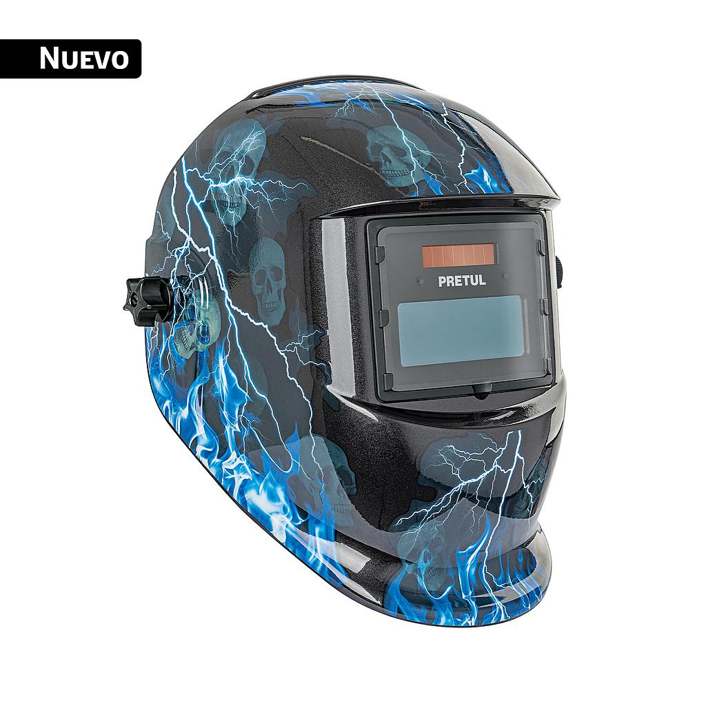 CARETA ELECTRONICA PARA SOLDAR SOMBRA 9-13, RAYOS, PRETUL