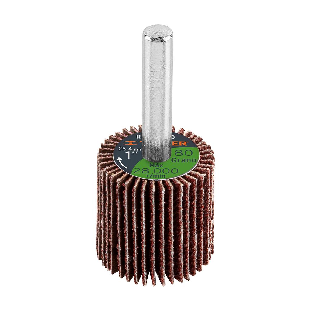 RUEDA FLAP DE 1" GRANO 80 TRUPER