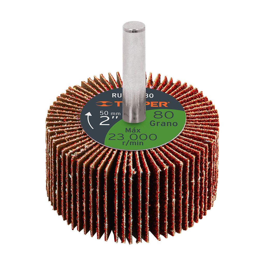 RUEDA FLAP DE 2" GRANO 80 TRUPER