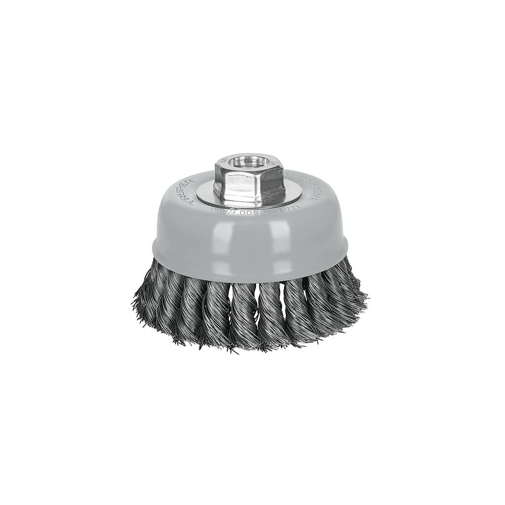 CARDA COPA 4 ALAMBRE TRENZADO FINO, MULTI-ROSCA, TRUPER