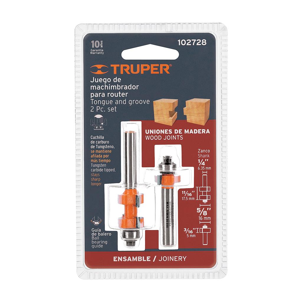 JUEGO DE MACHIMBRADOR 5/8 C/BOLERO TRUPER