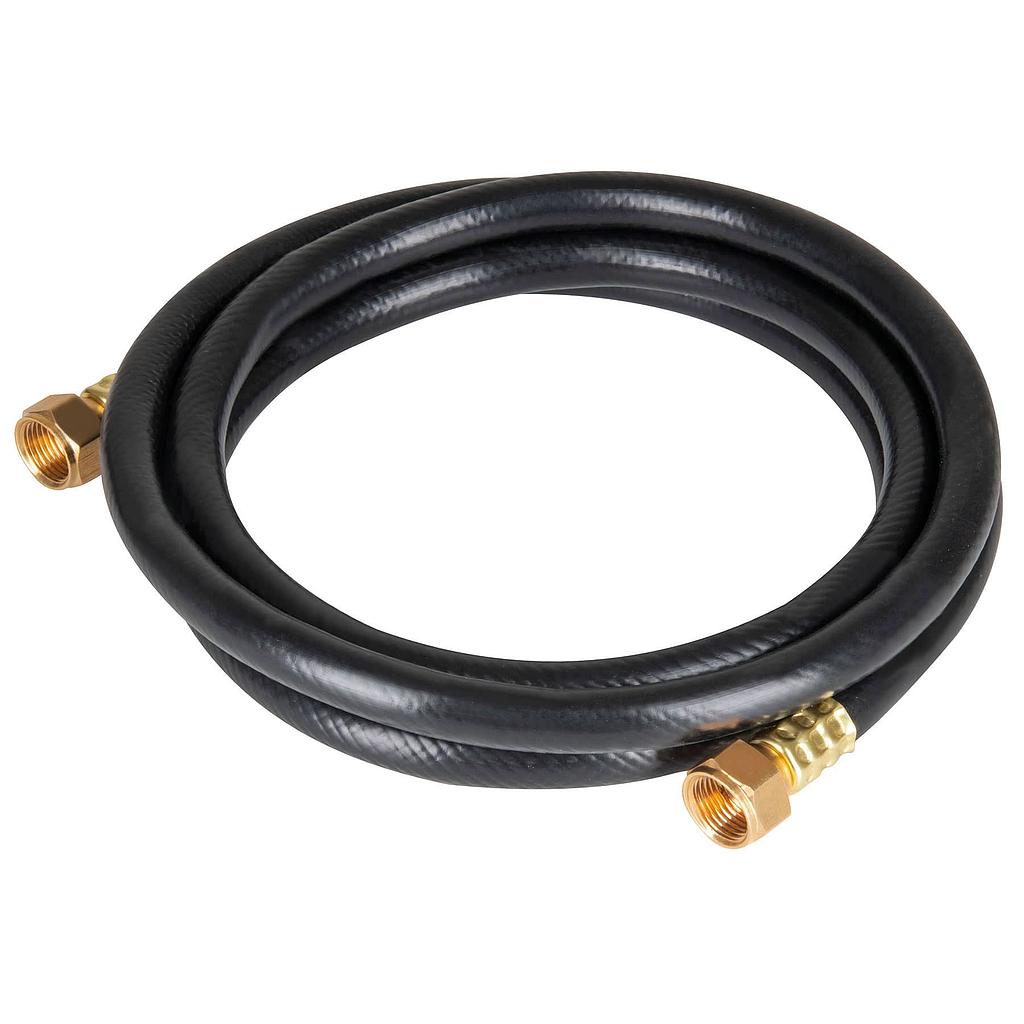MANGUERA PARA GAS, PVC NEGRA, 3/8 FLARE 1 M FOSET