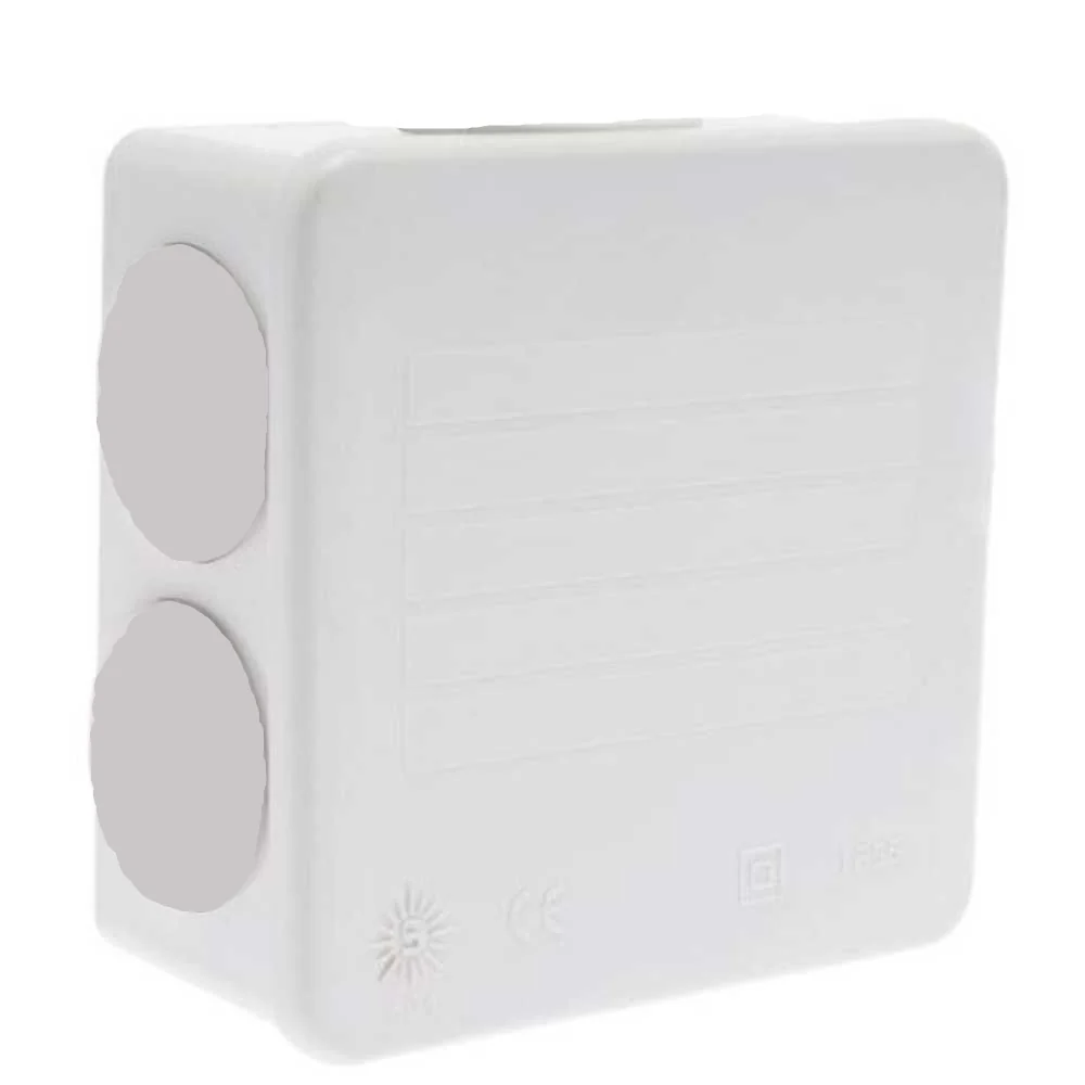 CAJA ESTANCA LISA TAPA PRESION IP55 80X80X45