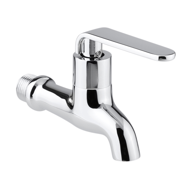 LLAVE DE CHORRO CROMADA CON DISEÑO DE PALANCA DE 1/2" F-19DP URREA