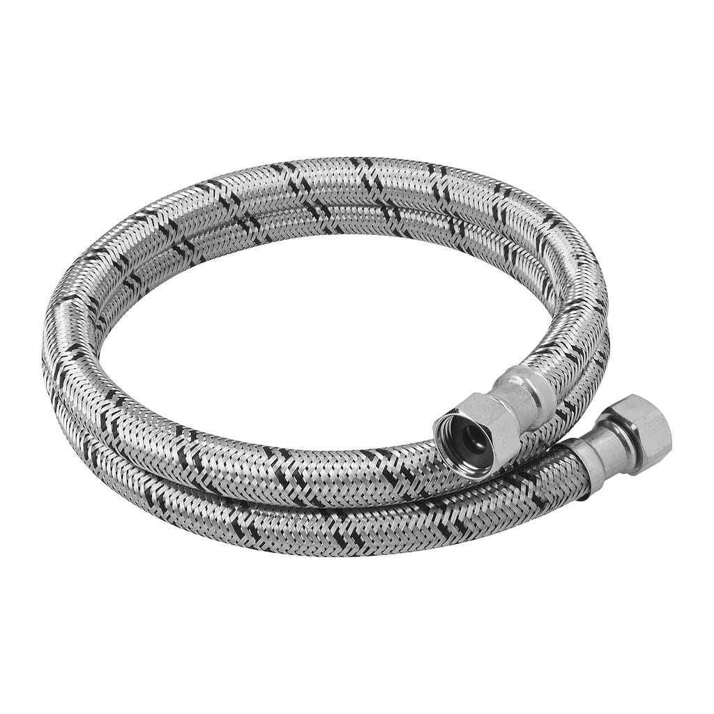 MANGUERA PARA BOILER , ACERO INOX ,1/2H X1/2H, 120CM