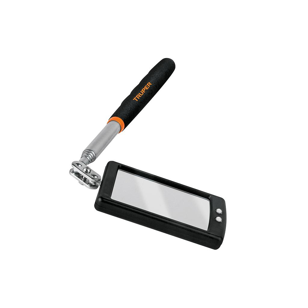 ESPEJO TELESCOPICO CON LUZ LED, 5X8 CM TRUPER