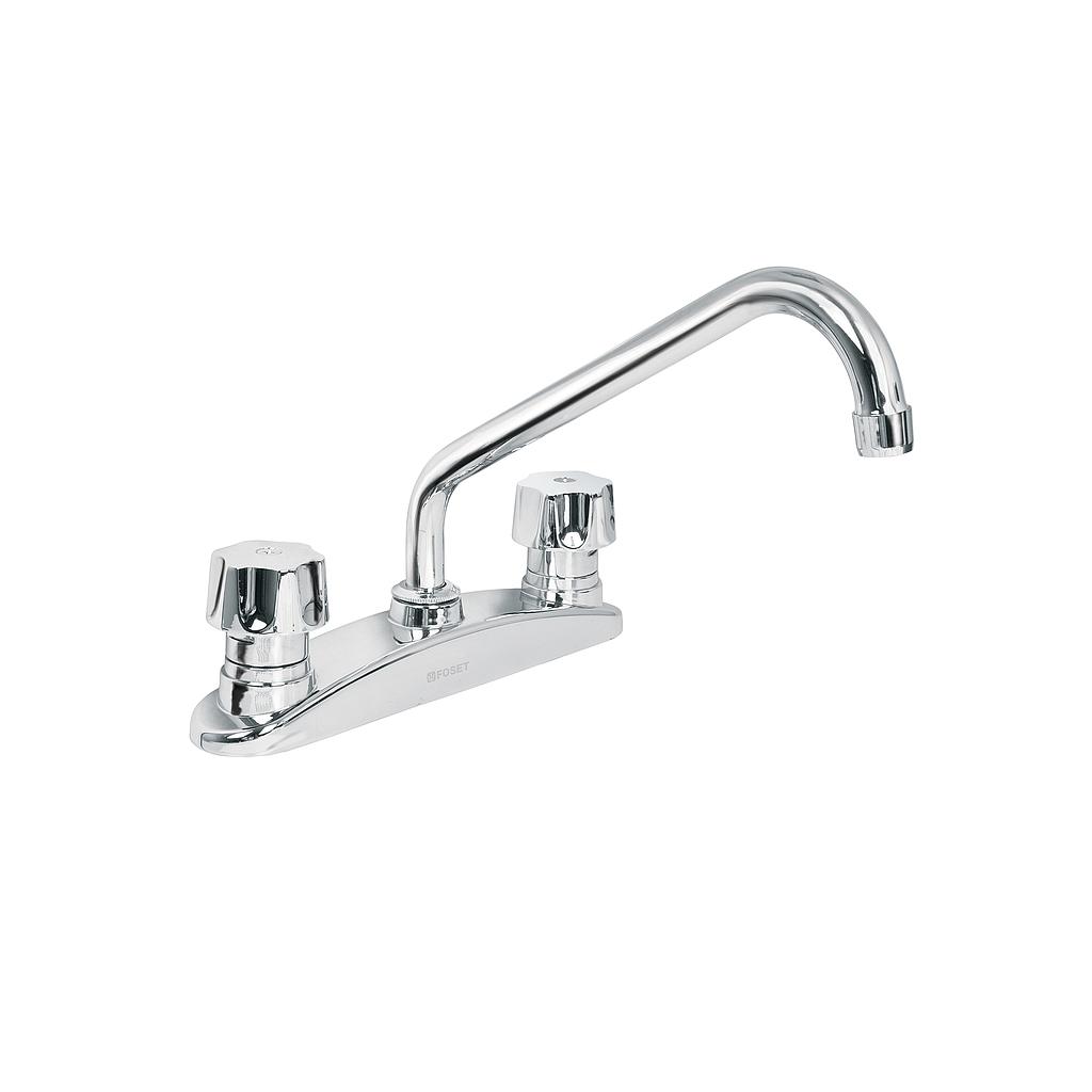 MEZCLADORA DE 8" PARAFREGADERO CROMO FOSET AQUA