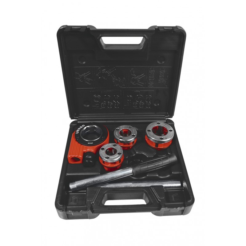 JUEGO DE TARRAJA PARA TUBO DE 1/2" A 1" NPT 5 PIEZAS URREA